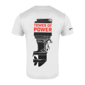 T-shirt i vitt Tower of Power